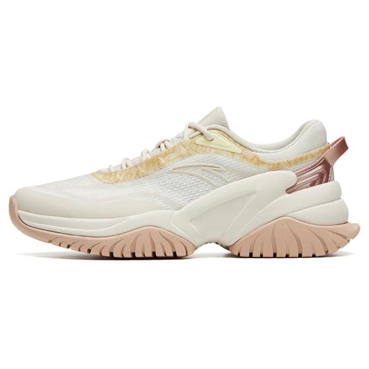 

New Anta Variety Training Collection Cushioned Slip Resistant Low Top Training Shoes Women s White 122327756-6 36.5