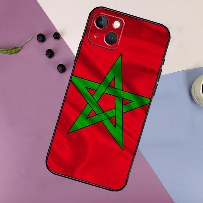 Morocco Moroccan Flag Silicone Case For iPhone 17 15 14 13 12 11 Pro Max 16 Plus 12 13 Mini 16e 17 Air Back Cover