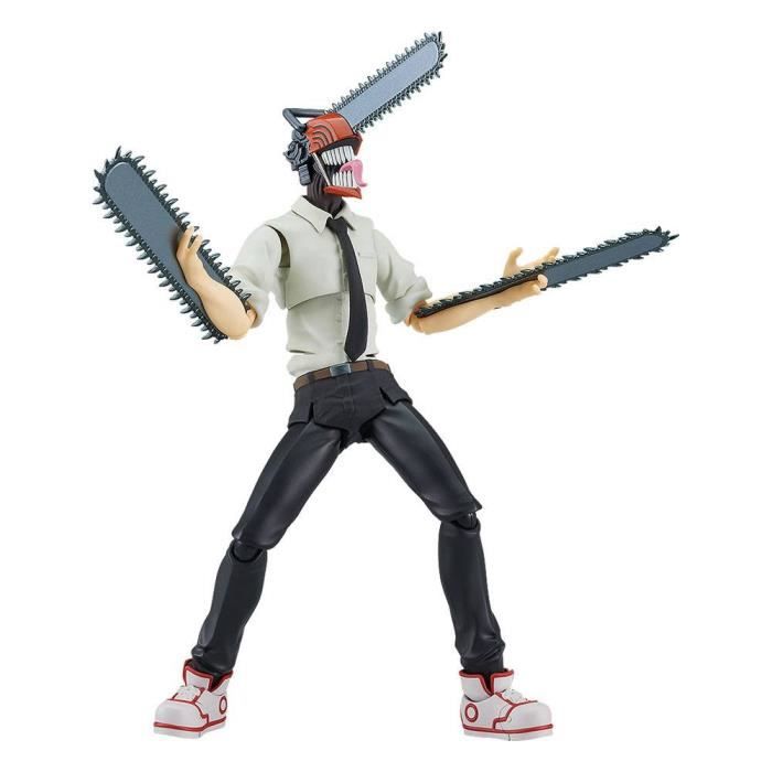 Figurine - MAX FACTORY - CHAINSAW MAN FIGMA DENJI 15 CM - Articulée - Accessoires - Têtes Interchangeables