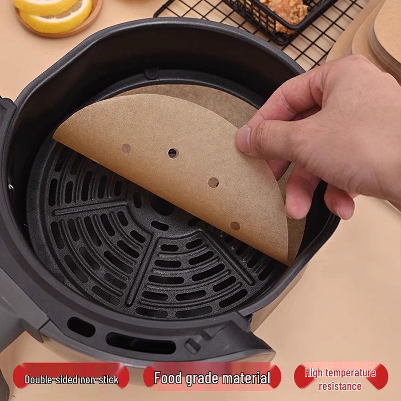 Disposable Square Air Fryer Silicone-Infused Baking Paper for Oil Absorption