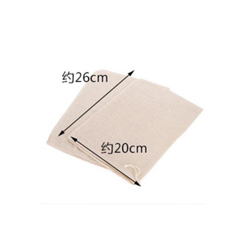 

26cmX20cm Mesh Bag Cotton Linen Reusable Food Filter Mesh Bag Nut Milk Bean Muslin Fish Soup Cook Boiling
