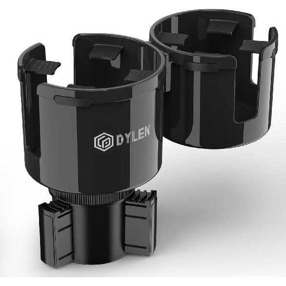 DYLEN Car Cup Holder Expander, 2 In 1 Cup Holder Adapter Extender For Car With Expandable Ert, Fits Yeti, Hydroflask And Other Large Water Bottles &