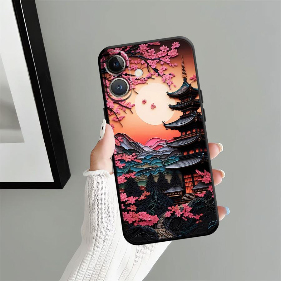 

Japanese Aesthetic Mount Fuji Case for Apple iPhone 17 Pro Max Air 15 Pro 7 8 XR XS MAX 12 16 11 14 13 Funda Phone Cover iPhone 12