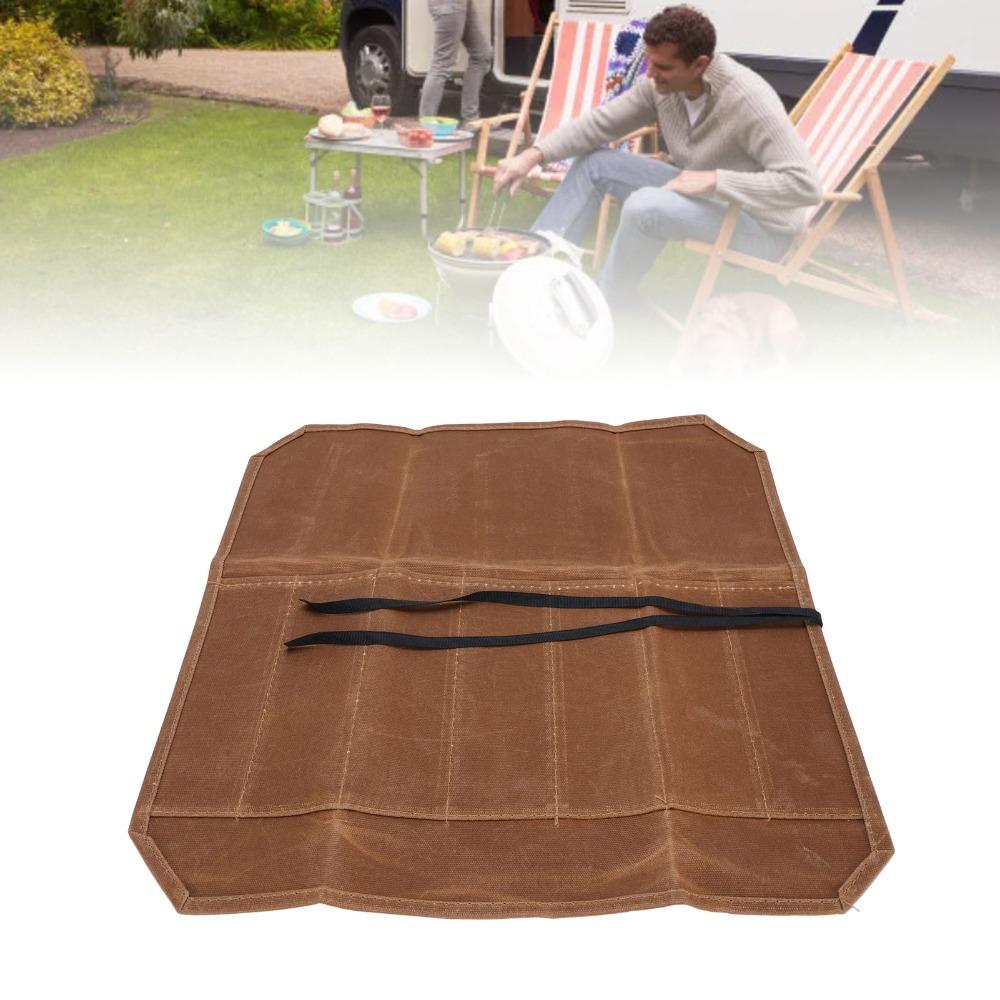 Borsa porta coltelli impermeabile in tela, borsa porta coltelli, elegante roll porta coltelli da chef, custodia da viaggio