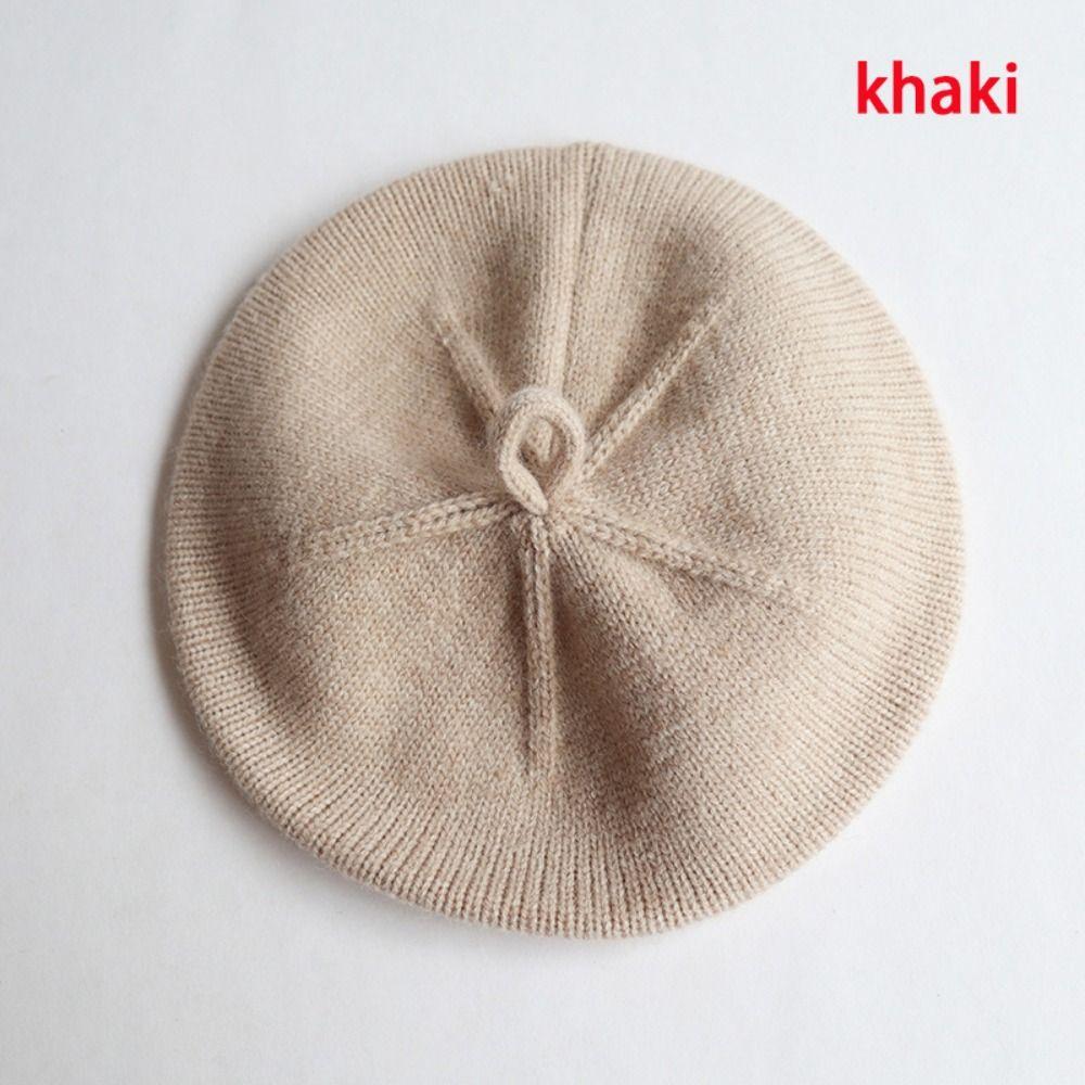 Artist Painter Bonnet Kids Berets Knitted Princess Cap Vintage Baby Beret Hat  Autumn Winte
