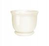 Beige Ceramic Flowerpot Flowerpot 19.5 X 19.5 X 16 1 Pc