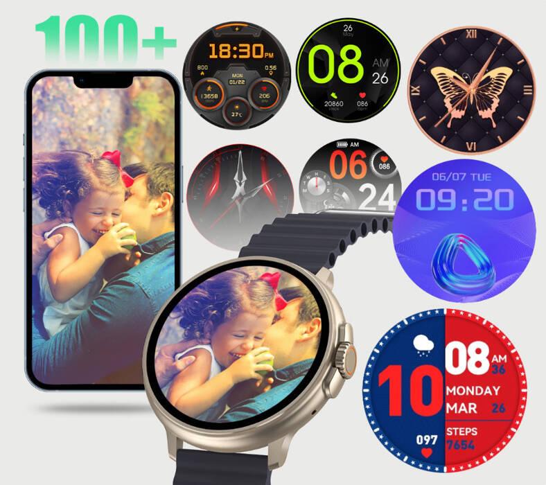 Smartwatch Unisex Rubicon Rncf15 - Bluetooth Call, Wireless Charging (Sr057B)