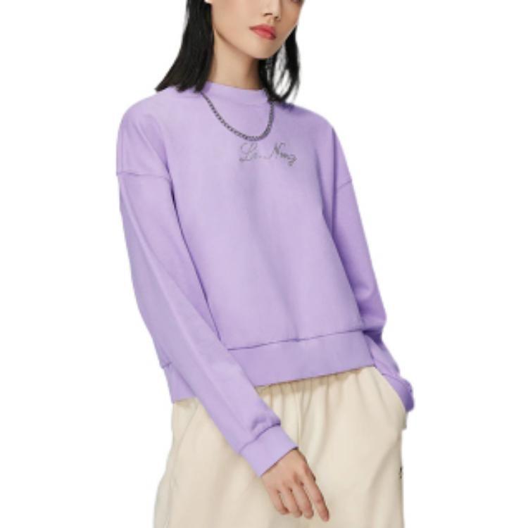 Li Ning Sweatshirt Women's Purple AWDS634-3