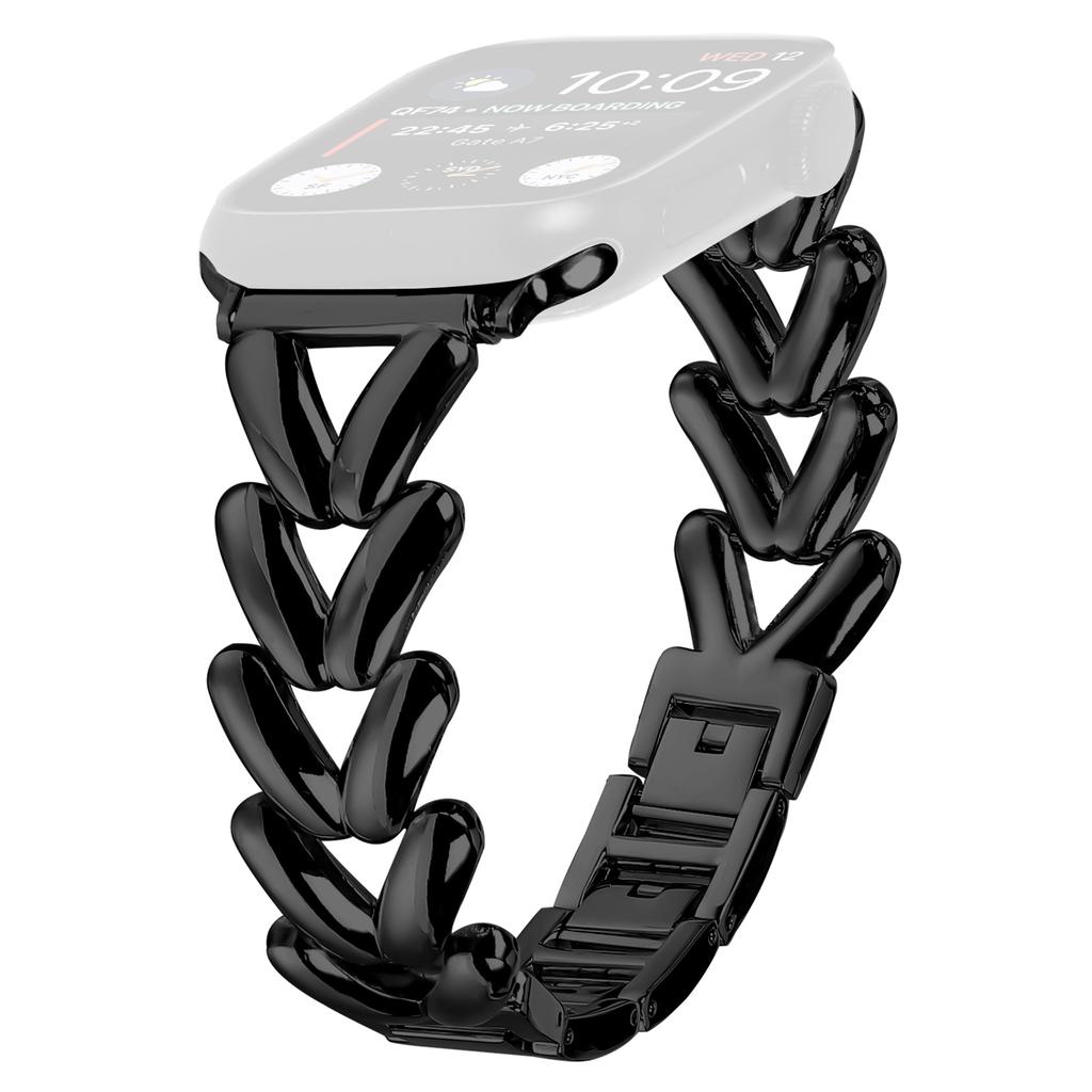 Armband für Apple Watch Serie 10 42mm/9 8 7 41mm/SE (2023) SE (2022) SE 6 5 4 40mm/3 2 1 38mm Gedrehtes Metall Zinklegierung Uhrenarmband