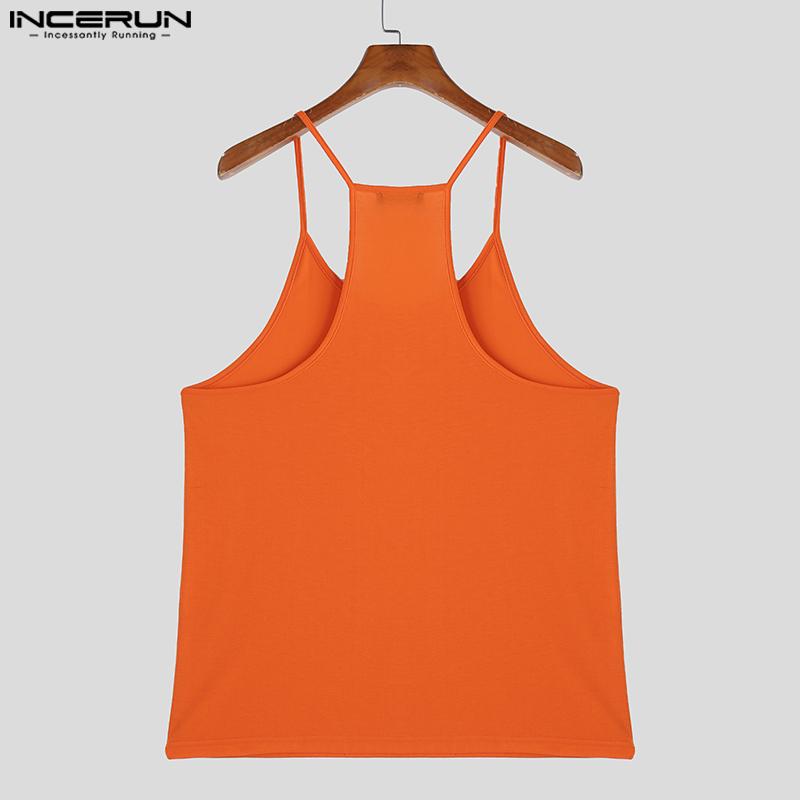 INCERUN Summer Tank Tops Men U Neck Sling Sleeveless Loose Camisole