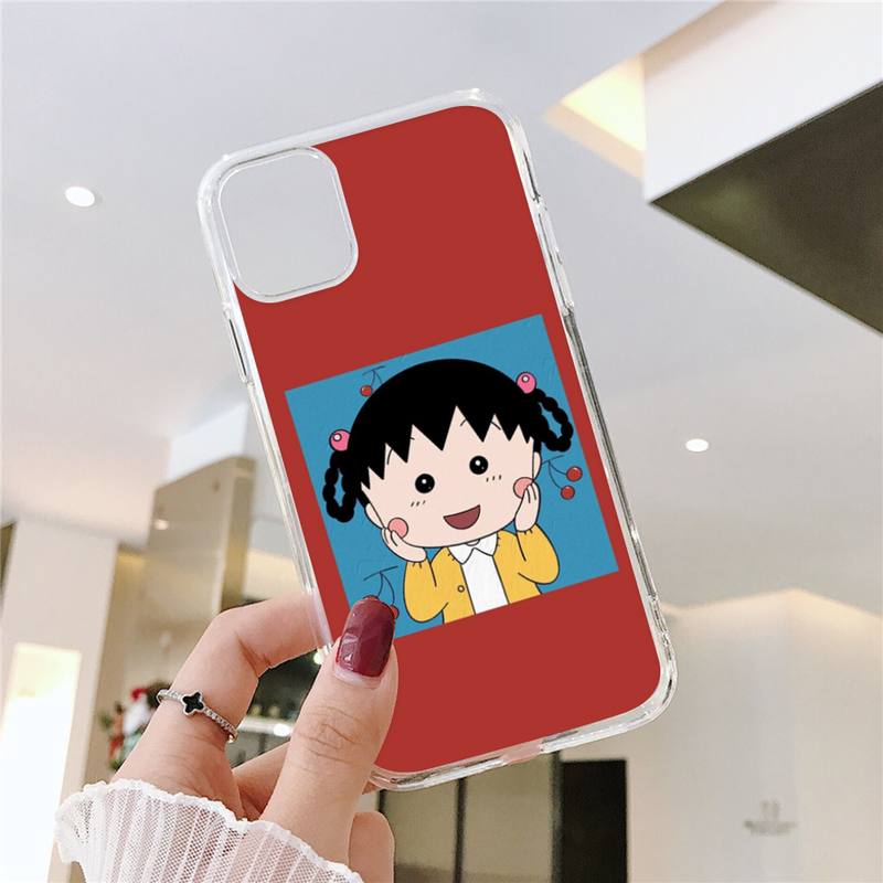 

Чехол для телефона RUICHI Cute Chibi Maruko Chan для Samsung GalaxyS20 S21 S30 FE Lite Plus A21 A51S Note20 Прозрачный чехол GalaxyA40