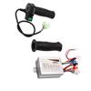 Brushed Motor Controller Kit Aluminum Alloy Shell 48V 500W 4 Speed Throttle Twist Grip Handle for Electric Bike