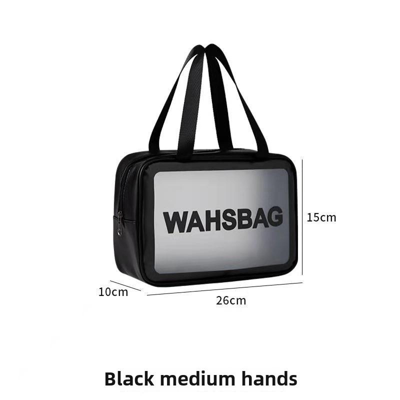 Geantă cosmetică impermeabilă din PU Geantă de toaletă transparentă portabilă de mare capacitate Geantă de depozitare cosmetică mată de călătorie Geantă de înot