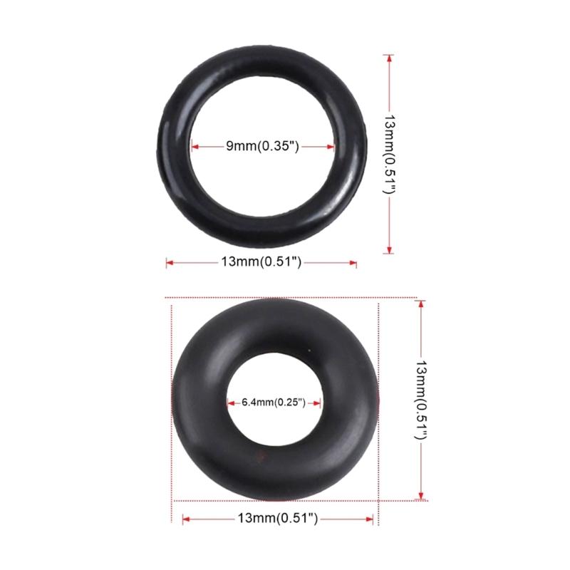 Fuel Supply & Return & Feed Line Fitting Sleeve Seal O-Rings Kit F81Z-9C387-BA For 7.3L Diesels 1999-2003