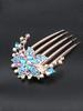 1Pcs Fashion Crystal Head Flower Hair Stcikers For Women Hair Accessories