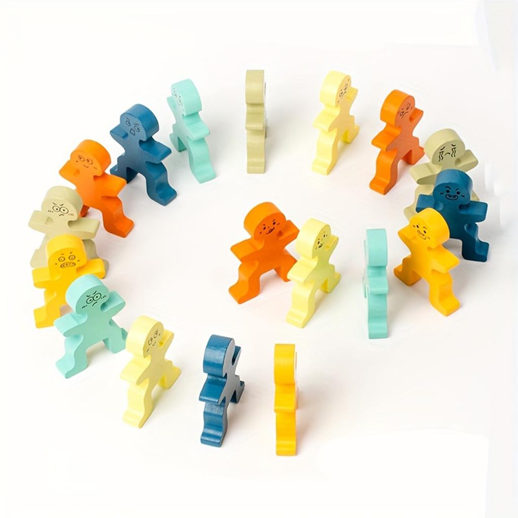 Little Man Balance Stacking Wooden Fun Educational Early Education Hands-on Balance Ability Training Enlightenment Toy