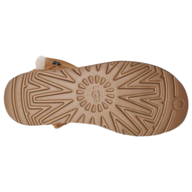 UGG Bailey Snaps Warm Durable Shock Absorbing Non-Slip Fashion Casual Plush Mid-Calf Snow Boots Women Boots Brown 1127151-CHE