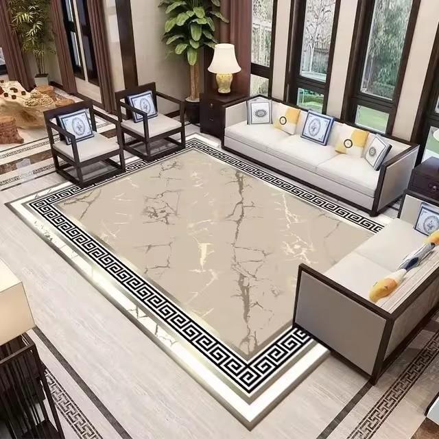 Brand New Luxury Carpet and Living Room Decor Carpet Elastic Mat Bedroom Carpet Home Decor Non-slip Mat Machine Washable