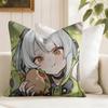 Zenless Zone Zero Anby Demara Cushion Cover Eco Linen Pillow Case DoubleSided Print Breathable Durable Zipper Home Decor Gift