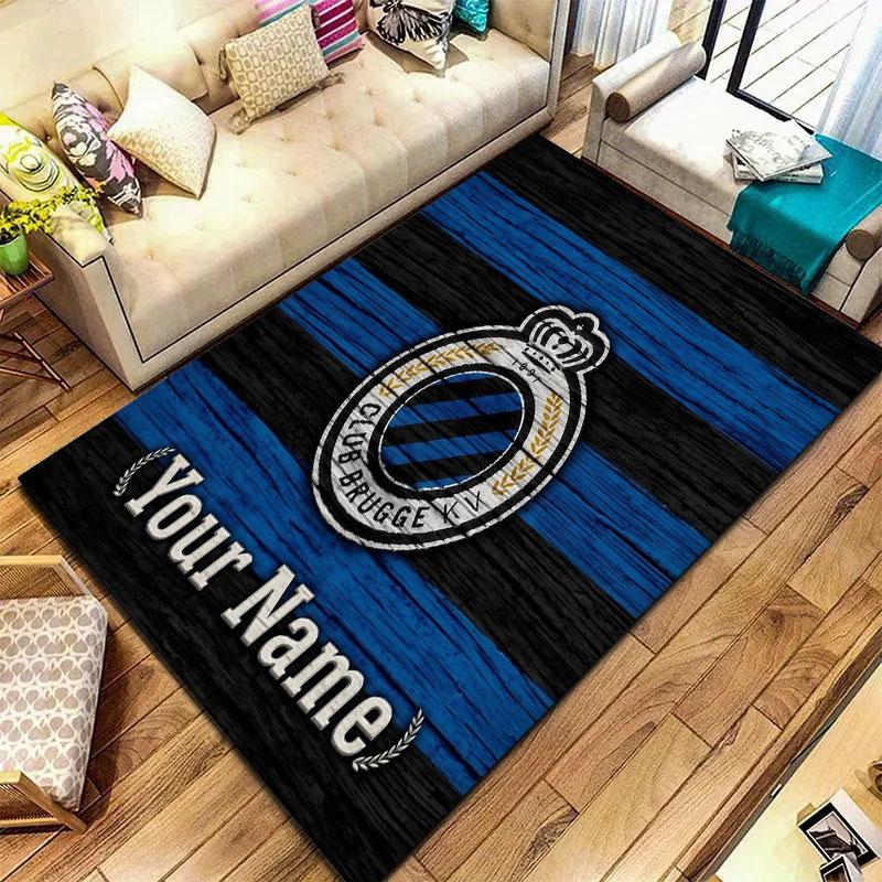 Club Brugge KV Custom Name Carpet Rug for Living Room Bedroom Home Sofa Decoration,Kids play Non-slip Floor Mat