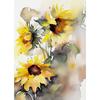 Zonnebloem Stilleven Aquarel Schilderij Natuur Poster Canvas Olieverf Schilderij Prints Muurschildering Woonkamer Huis Decoratie