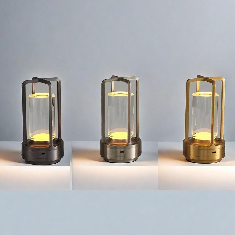 Led Cordless Table Lamp Rechargeable Touch Dimming Night Light Restaurant Bedroom Home Decor Atmosphere Lamp