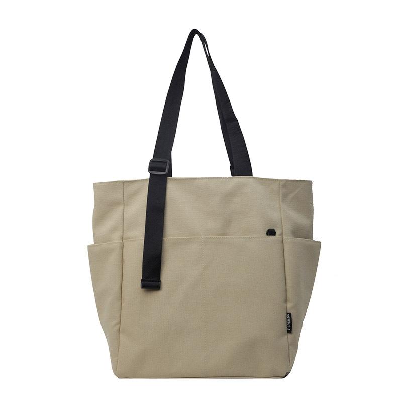 

Handbag Women s New Handbag Large Capacity Shoulder Bag Tide College Student Class Tote Bag хаки