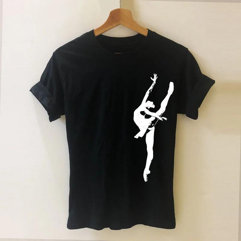 Ballet Dancer Harajuku T Shirt Funny Tshirt Women Clothing Casual Short Sleeve Tops Tees