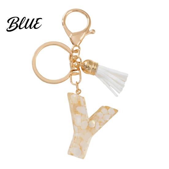 Key Holder For Backpack Keychain Pendant Letter A-Z Charm with Tassel