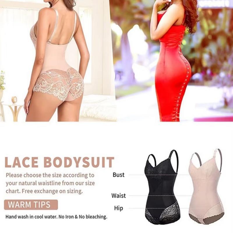 Dámské Sexy Jednodílné Krajkové Spodní prádlo Tenké Prodyšné Body Zvednutí bříška Zvednutí zadku Shapewear Bezešvé spodní prádlo