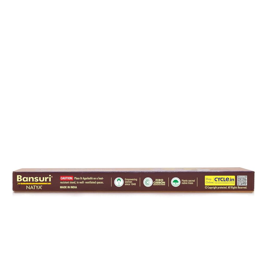 Cycle Pure Bansuri Natya Agarbatti Light Refreshing Incense Sticks 100g Pack of 2 for Relaxation