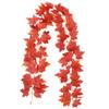 Artificial Fall Maple Leaf Garland Fake Plants Hanging Vines For Home Fireplace Party Garden Halloween Wedding Decor