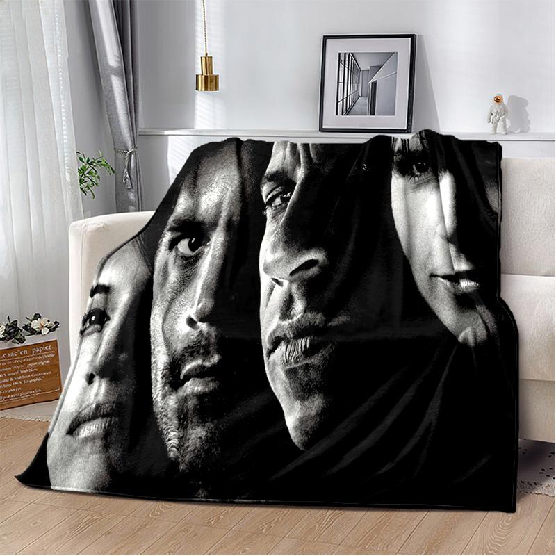 HD 10 Fast & Furious X 3D Printed Soft Plush Blanket,Flannel Blanket Throw Blanket for Living Room Bedroom Bed Sofa Picnic Kids