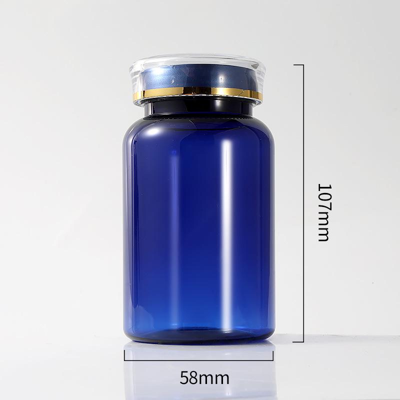 PET200ML Portable Plastic Medicine Bottle with Crown Cap