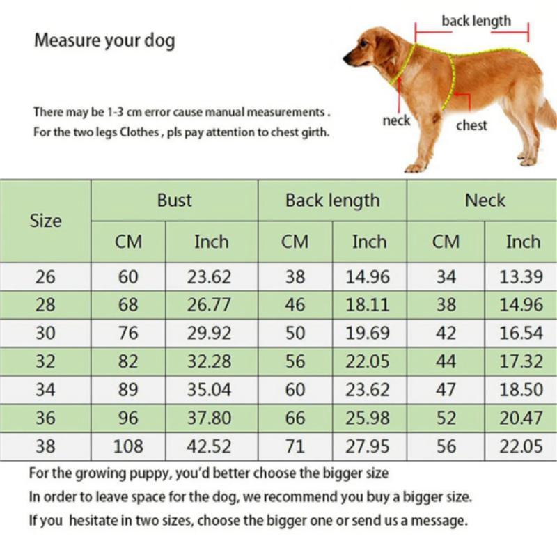 Pet Big Dog Tight Clothes Cartoon Printed Dog Jumpsuit 4-legged Pajamas Coat Nursing Belly Weaning Clothes Bodysuit Home Wear 12