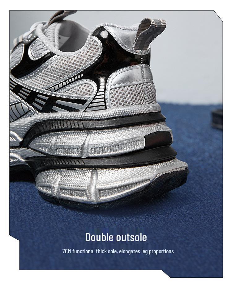 ZHR Women's Thick-Soled Height-Increasing Dad Shoes: 2025 Lightweight, Versatile Sports Sneakers