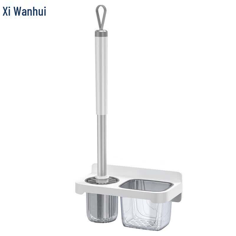 Wall-Mounted Toilet Brush with Holder