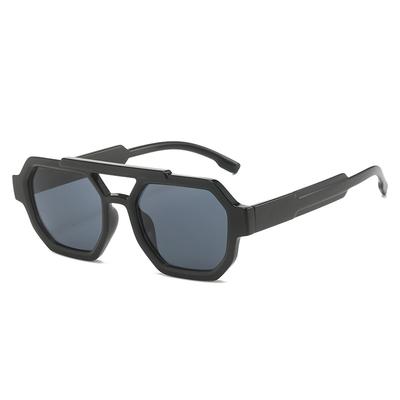 Pc Double Beam Sunglasses Square Pilot Sunglasses Sunglasses Women'S Glasses Trendy Men