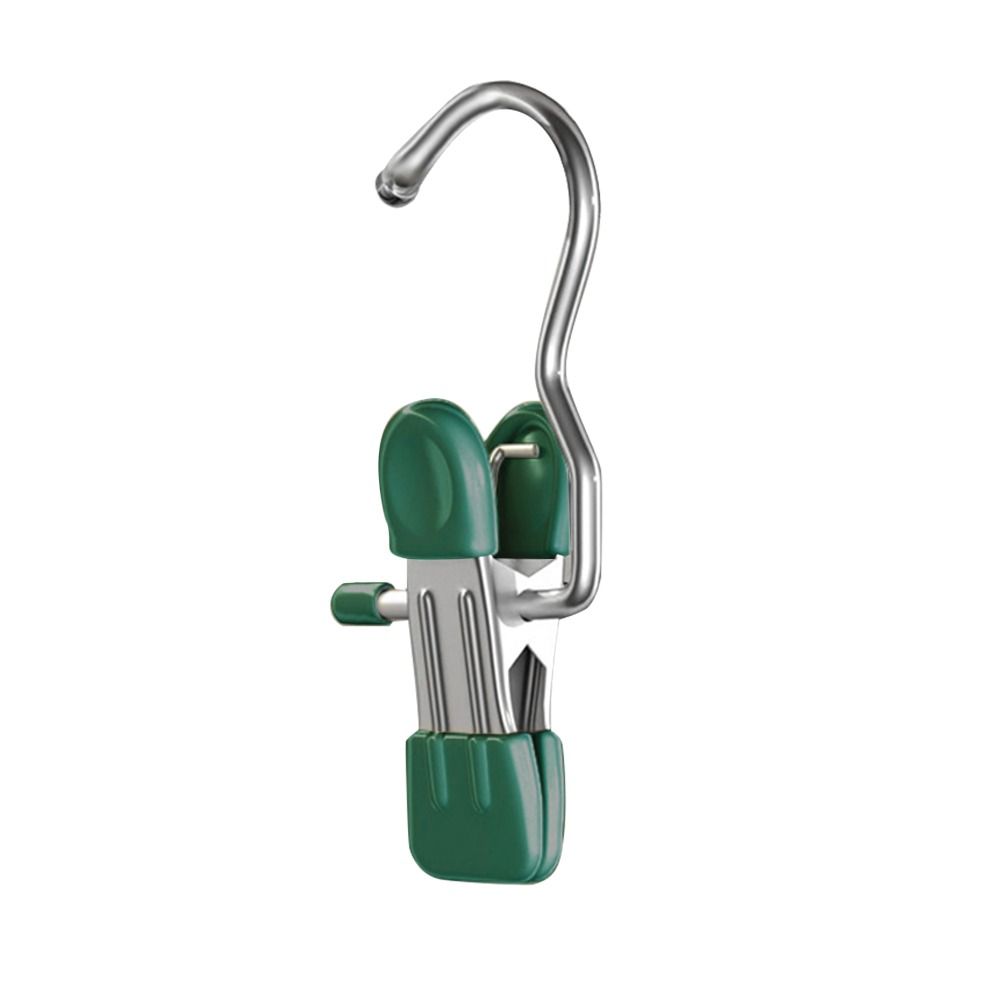1/5/10PCS Windproof Stainless Steel Pants Clip with Hook Home Storage Rack  for Household