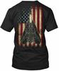 F-14 Tomcat With Flag T-Shirt