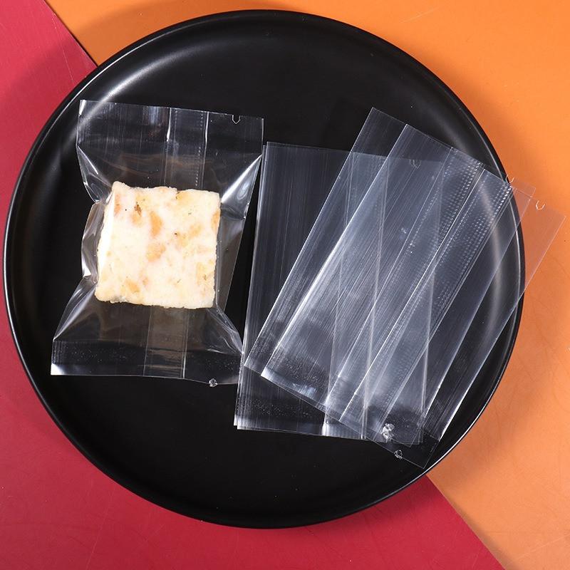 100 Stück 7x9,5cm Chinesisches Neujahr Schneeflocke Knusprige Verpackung Backen Keks Süßigkeiten Maschinengeeignet Versiegelt Event Party Geschenktüten