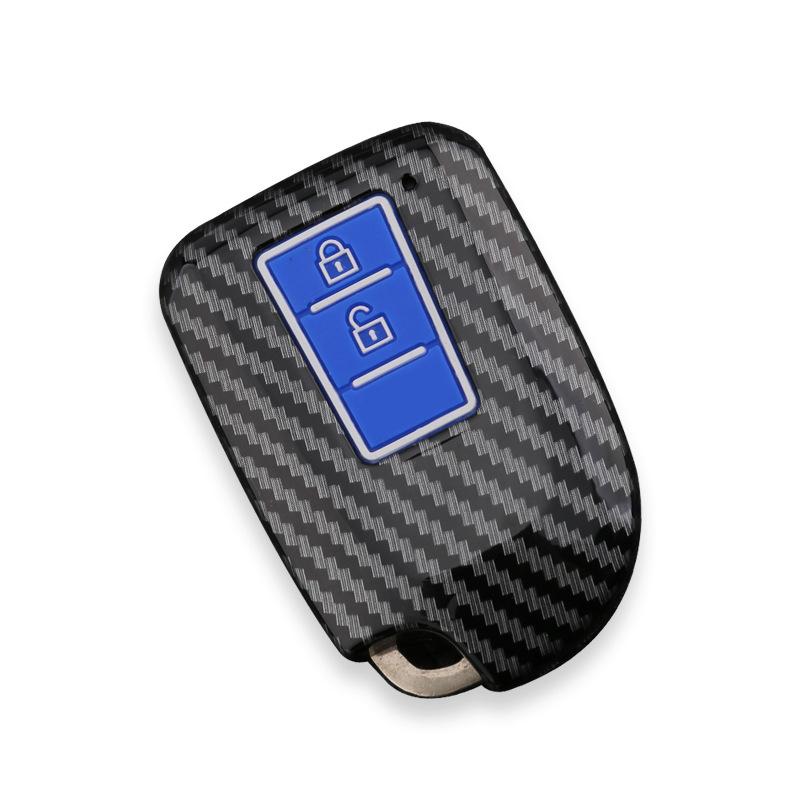 New Abs Carbon Auto Key Fob Case Fit For Toyota Vios Yaris 2013 2014 Yaris L Hiace Key Fob Cover Protective Cover