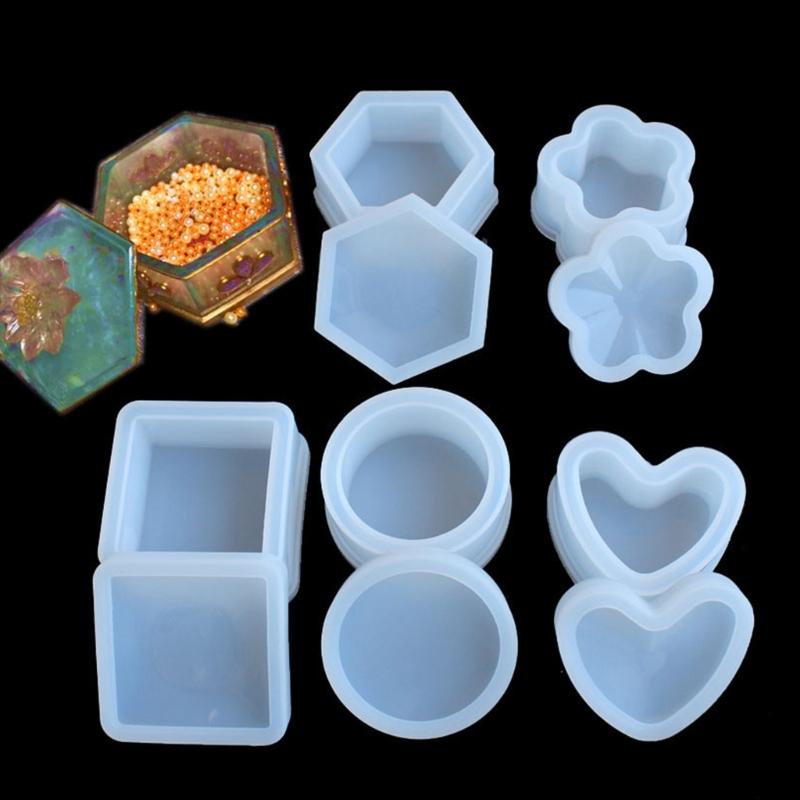 Practical Silicone Bowl Mold Handmade Crafting Molds Various Shape Silicone Texture for Resin Candle and Plaster