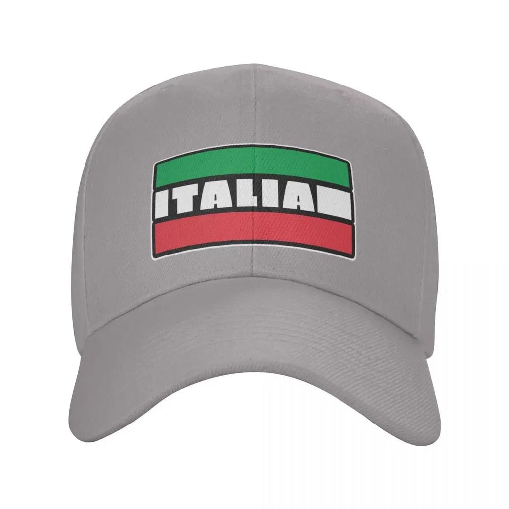 Custom Fashion Unisex Italy Flag Baseball Cap Adult Italian Proud Adjustable Dad Hat Unisex Women Hip Hop Snapback Caps