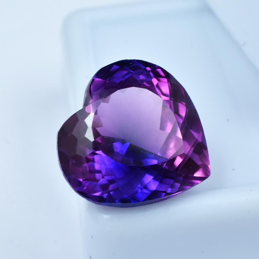 Natural Purple Tanzanite Loose Gemstone 9.65 Ct Heart Cut for Jewelry Making and Gem Collections