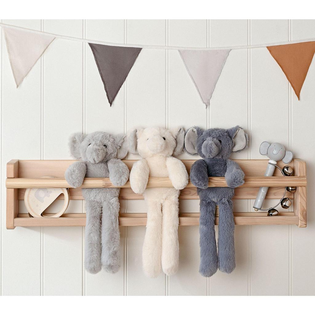 George The Plush Long Leg Petrol Elephant 35 cm