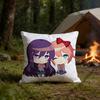 Anime Girl YYuri Pillow Cover Polyester Square Cushion Case 45 Cm Decorative for Home Couch Bed Car Decor