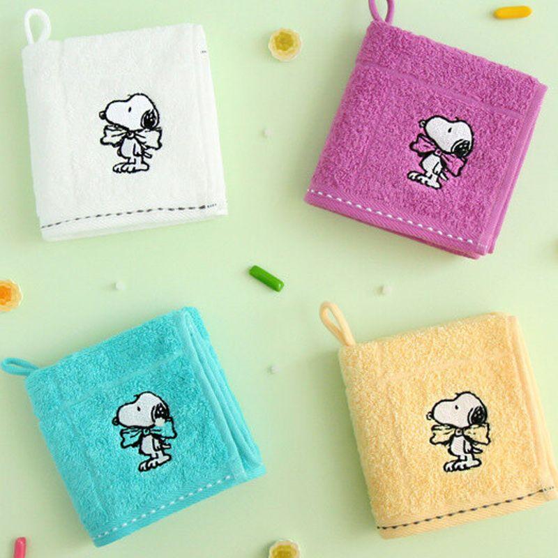 Songwol Towel Snoopy King Ribbon Ring Handkerchief [4P]