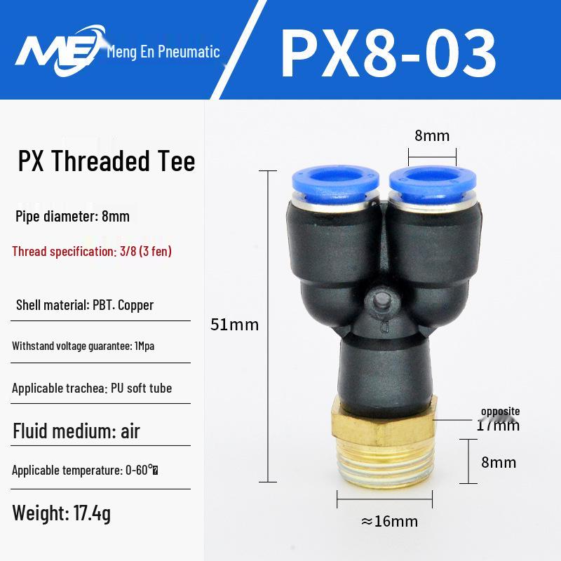 Copper Corrosion-Resistant Pneumatic Quick Connector Fitting for Air Compressors
