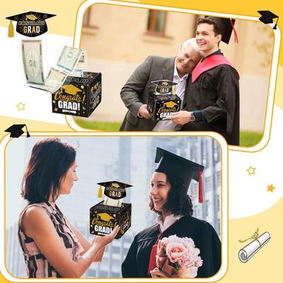 1PACK Graduation Season Cash Draw Box Party Decoration Graduation Gift Advanced Sense Surprise Draw Gift Box